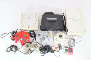 プレステ2/ニンテンドウ64/ドリームキャスト ゲーム機 本体 コントローラー まとめ売り 3771-AM