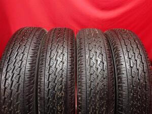 中古タイヤ 145/80R12 80/78N 4本セット ブリヂストン K370 BRIDGESTONE K370 9.5分山★n12 商用車6PR エブリィ NV100 クリッパー