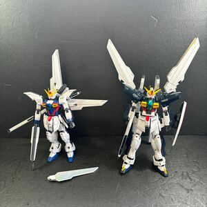 ガンプラジャンク　MG1/100 ガンダムエックス　ダブルエックス　組済　2体セット　欠品あり　パーツ取りに　折れあり　