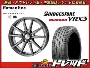 師岡 新品 冬セット HS-08 16x6.5J 45 5H100 DG ブリジストン VRX3 215/60R16インチ 等