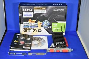 中古 MSI GT 710 2GD3H LP / NVIDIA GeForce GT710 2GBメモリ搭載