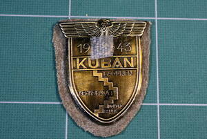 Qm930 【コレクター放出品】 german army Luftwaffe Kubanschild ww2 ドイツ軍 NS クバン盾章 60size