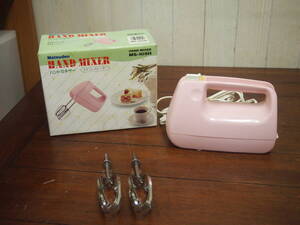 中古品☆ＨＡＮＤ　ＭＩＸＥＲ☆ハンドミキサー☆ＭＳ－１０５Ｈ☆ピンク☆動作確認済☆４０６Ｓ４－Ｊ１４６１４