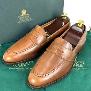 激レア 13万☆ウイスキーコードバン☆ Crockett&Jones クロケット＆ジョーンズ 8.5/26.5cm/27cm Romsey ロムジー 375 コインローファー