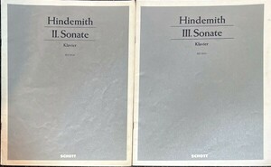 ヒンデミット ピアノ・ソナタ 第2,3番 (ピアノソロ)輸入楽譜 Paul Hindemith II, Ⅲ. Sonate 洋書