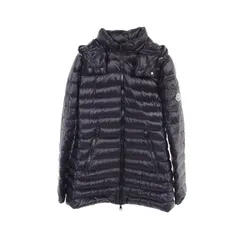 モンクレール MONCLER ダウンジャケット MENTHE F10931C10000 ブラック ナイロン ロングダウンコート レディース Used A