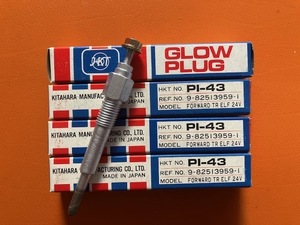 GLOW PLUG PI-43 9-82513959-1 ISUZU FORWARD TR ELF 24V グロープラグ　いすゞ フォワード　エルフ