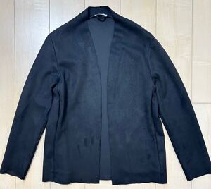 良品　ZARA　ザラ　ストレッチ　羽織り　ボタン無しジャケット　レディース　Mサイズ　ブラック　ゆったり着心地