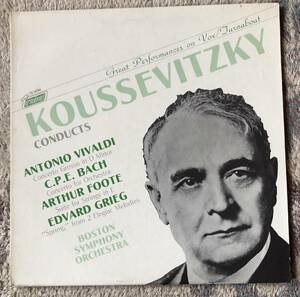 LP-Nov / 米 VOX_Turnabout / Koussevitzky・Boston SO / VIVALDI_Concerto Grosso in D minor, C.P.E.BACH_Concerto for Orchestra etc