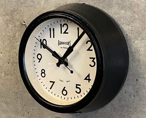 Vintage style kitchen-Clock-215mm-black(キッチンクロック,北欧ビンテージ,ミッドセンチュリー,アメリカン,50