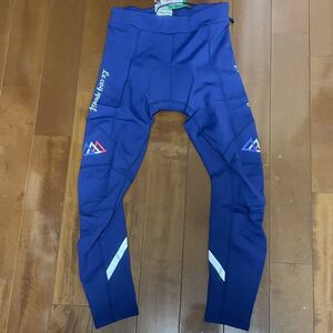 le coq Sportif Mサイズ 裏起毛サイクル ロングタイツ 紺 女性 レディース　ルコック　レーサーパンツ　自転車