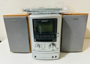 動作品 SONY ミニコンポ ソニー マイクロ ハイファイ コンポネートシステム CMT-M3 CD MD カセット HCD-M3 リモコン/取説付き 1020