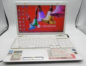 東芝 dynabook T451/35DWJ/Corei3-2330M/＠2.20GHz/メモリ4GB/HDD750GB/win7★n0615156