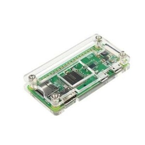 Raspberry Pi Zero ケース ラズベリーパイ ゼロ 高品質 アクリルケース 透明 クリアカラー + アルミ ヒートシンク 組立ネジ一式