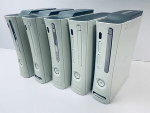 動作品 Xbox360 本体 5台セット 本体のみ コントローラー ケーブル アダプタ リモコン その他付属 含まれていない 動作確認済 (294)