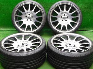 中古 ホイールタイヤ 4本 255/30R20 2013年製 9分山 ファブレス パンデミック LD-13 2P ラジアル タイヤ ブリヂストン ポテンザ S001