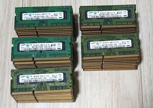 【大量☆50枚セット】SAMSUNG サムスン 2GB メモリ DDR3-1333 PC3-10600 1.5V ノートパソコン用 動作未確認 送料無料♪♪