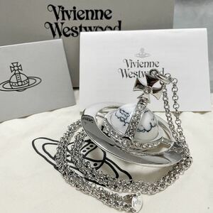 未使用級★Vivienne Westwood GIANT ORB PENDANT HOWLITE EDITION ヴィヴィアンウエストウッド オーブ ネックレス ハウライト 大理石