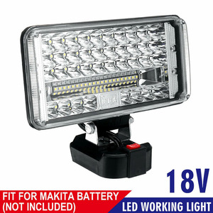 マキタバッテリー用 18V LED ワーキング ライト ランプ バッテリー 屋外 非常灯 スポット ライト 3 / 4 / 5 / 7インチ