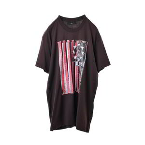 GIVENCHY プリント Tシャツ S ブラウン ジバンシイ KL4BPU2H38