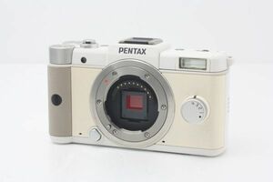 【良品】ペンタックス PENTAX Q ボディ ホワイト 完動品 バッテリー・ストラップ・ケース付き #140a