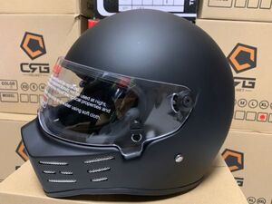 バイク用　ライダーズ　オンロー ド　ガラス繊維　フルフェイスヘ ルメット　ATV-8シリーズ　艶消し黒　サイズ指定可能