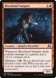 MTG ■赤/英語版■ 《血狂いの吸血鬼/Bloodmad Vampire》★FOIL★ イニストラードを覆う影 SOI