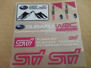 【ゆうパケット送料込】STI ステッカー 横12.2cm×縦12.5cm ③　スバル　SUBARU