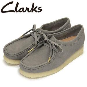 Clarks (クラークス) 26169921 Wallabee ワラビー レディースシューズ Grey Nubuck CL075 UK5.5-約24.5cm