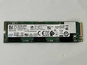 【中古動作品】M.2 SSD intel インテル SSD 660p SSDPEKNW512GB 512GB