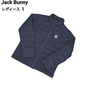 JackBunny ジャックバニー 2way ダウンジャケット ネイビー サイズ1 ライト系 ジャックバニー ドラえもん PEARLY GATES パーリーゲイツ