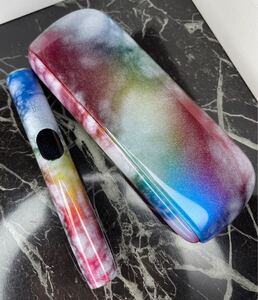 ※受注制作 新型 iQOS ILUMA i イルマ　アイコス　本体　未使用　カスタム　レッド ブルー ブルー グリーン ホワイト 赤 青 白 レインボー