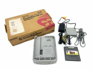 【ジャンク品】スーパーファミコン専用 衛星放送アダプタ サテラビュー BX-Xカセット付き SFC Satellaview【未検品】