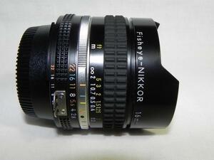 **中古良品　Nikon ai-s Fisheye-NIKKOR 16mm F2.8 レンズ*