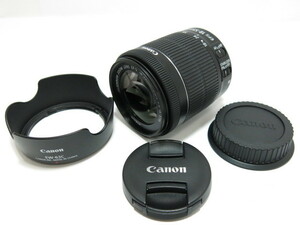 Canon EF-S 18-55mmF3.5-5.6 IS STM EW-63C 純正 レンズ フード付 キヤノン [管CN1229]