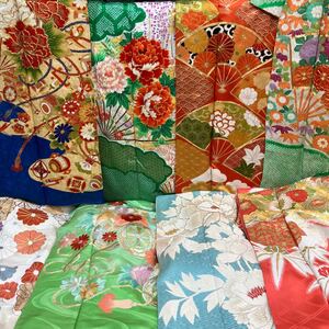 一右衛門No.2976 振袖 8枚まとめ売り 正絹 金駒刺繍 正絹着物 刺繍 金彩友禅 金彩 京友禅 大量まとめ売り大処分