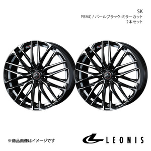 LEONIS/SK マークX 120系 4WD アルミホイール2本セット【16×6.5J 5-114.3 INSET40 PBMC】0039052×2