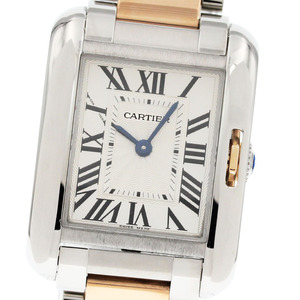 カルティエ CARTIER W5310019 タンクアングレーズSM クォーツ レディース 良品 _862638