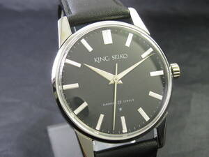 King Seiko/キングセイコー KS ファーストモデル AD文字盤 Ref.15034 ブラック 手巻 オーバーホール・新品仕上済 1964年製造