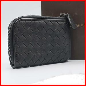 正規品 ボッテガヴェネタ BOTTEGA VENETA 4連キーケース 4-Key Case イントレチャート Intrecciato 黒 箱 Branded box Authentic Mint