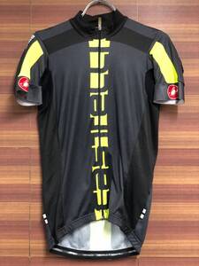 HY761 カステリ CASTELLI 半袖 サイクルジャージ 黒 S