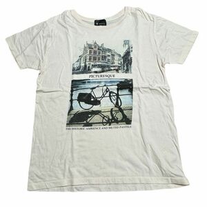 タケオキクチ ミクスパイス フォトプリントTシャツ メンズ 薄ピンク　　TK MIXPICE しっかりとした素材 シンプル 雅瀬538