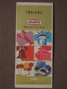 Indiana Street Map (Atlantic) (INDATL) - Diversified Map Corp. 1968