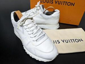 ヴィトン 7 LOUIS VUITTON ♯GO0198 モノグラムコンビレザー ランウェイ スニーカー オフホワイト 箱付 9357