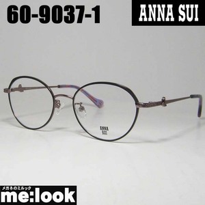 ANNA SUI アナスイ レディース 眼鏡 メガネ フレーム 60-9037-1 50サイズ度付可 パープル　ピンクゴールド