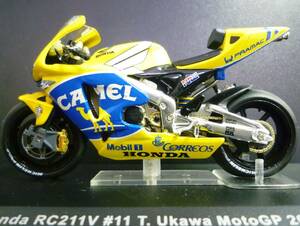 CAMEL キャメルたばこ 1/24 ホンダ RC211V #11 宇川 徹 HONDA RC PRAMAC CAMEL PONS TEAM 2003 MotoGP ixo