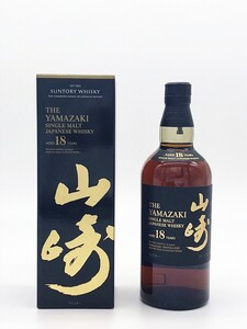 【希少】 SUNTORY サントリー 山崎 YAMAZAKI シングルモルト 18年 黒ラベル 700ml 43% ウイスキー　新品 未開栓