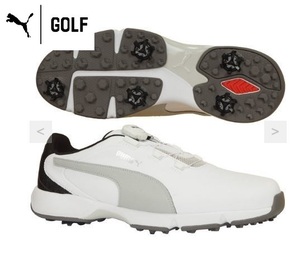 ・スピード発送 PUMAGOLF(プーマゴルフ) ドライブ フュージョン ディスク 軽量 ダイヤル式スパイクシューズ 192226(01)２９．０ＣＭ