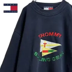 TC596さ@ TOMMY HILFIGER 90s スウェットシャツ XL