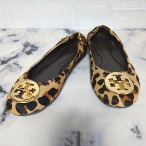 TORY BURCH トリーバーチ　レオパード　フラットシューズ ヒョウ柄 22